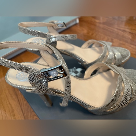 Vince Camuto Metallic Taupe High Heels - Picture 6 of 10